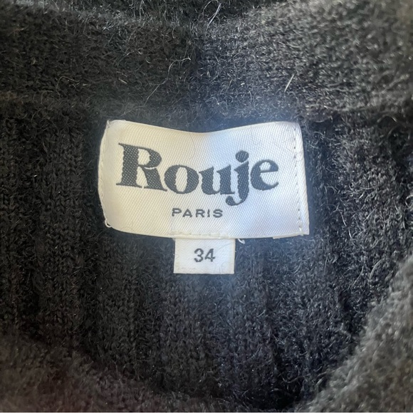 Rouje Paris Cody Sweater Dress Black Size EU 34 - Picture 9 of 11